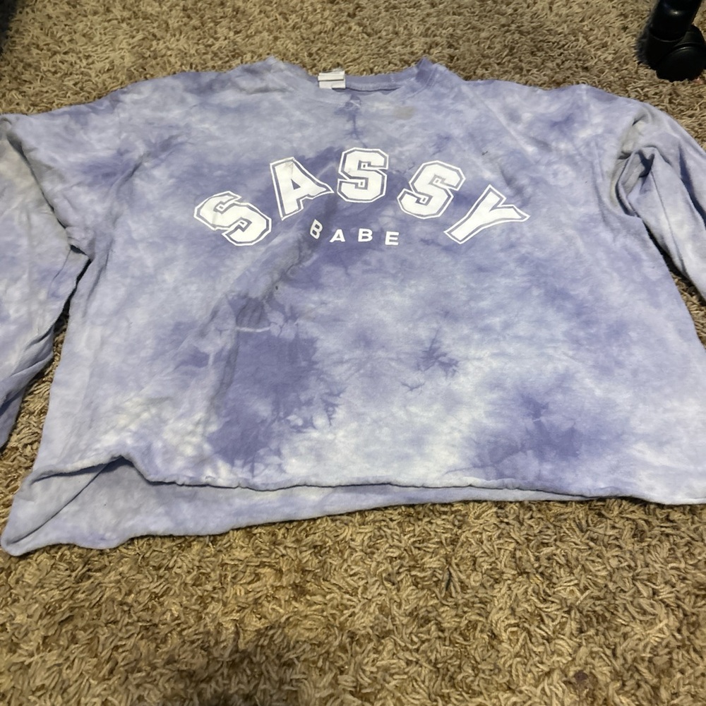 Gildan Blue Tie-Dye Sweatshirt